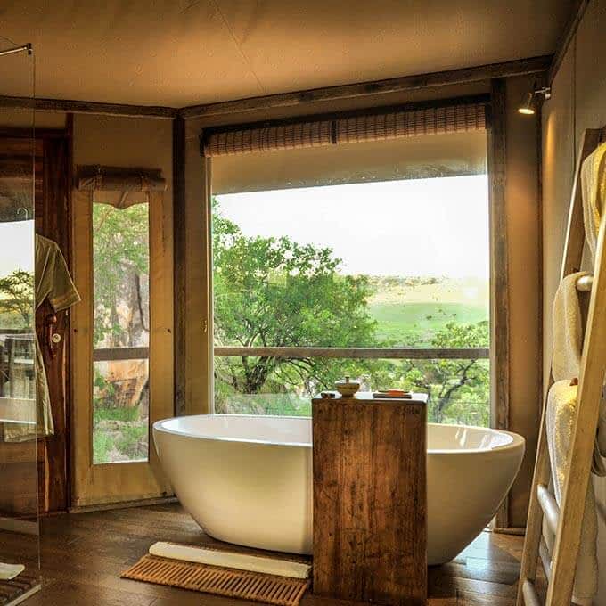 Bathroom at Lemala Kuria Hills Lodge in Tanzania