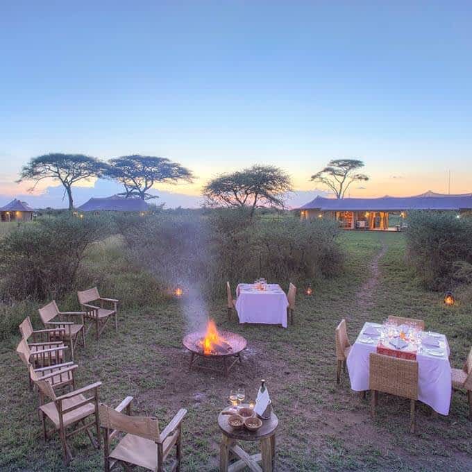 Entara Olmara Camp is a luxury safari camp in Tanzania