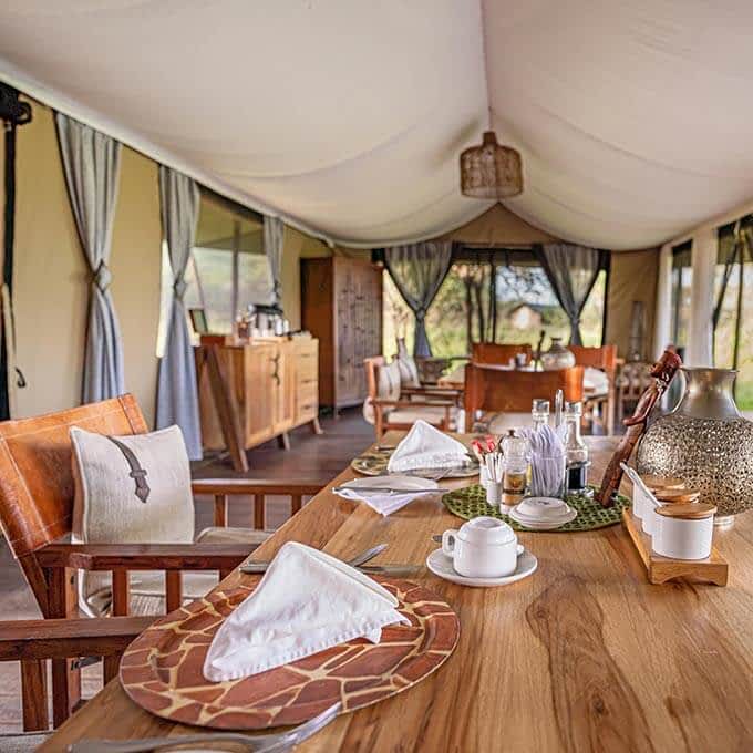Lemala Ewanjan Tented Camp offers exquisite cuisine in Tanzania