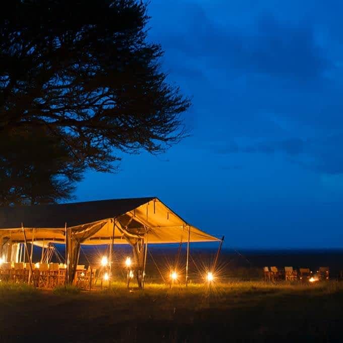 Nomad Serengeti Safari Camp is a luxury mobile safari camp in Tanzania