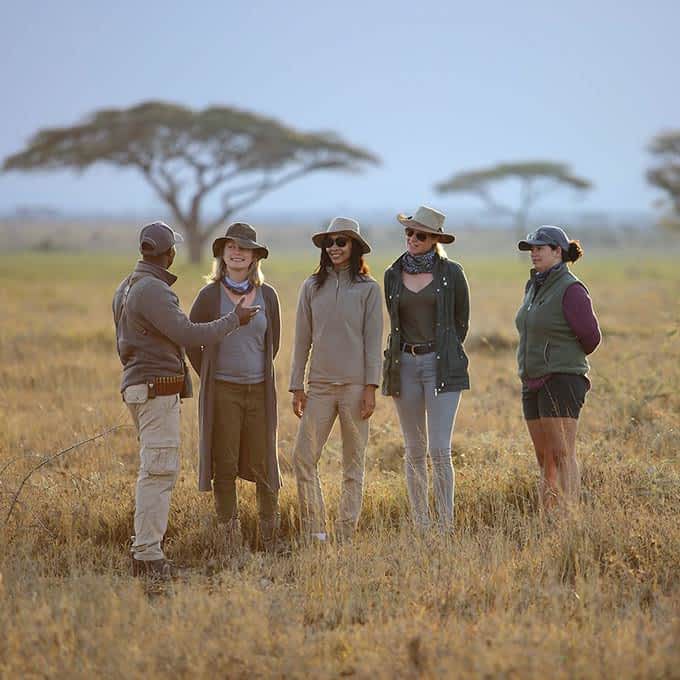 A safari bush walk in Serengeti - Tanzania