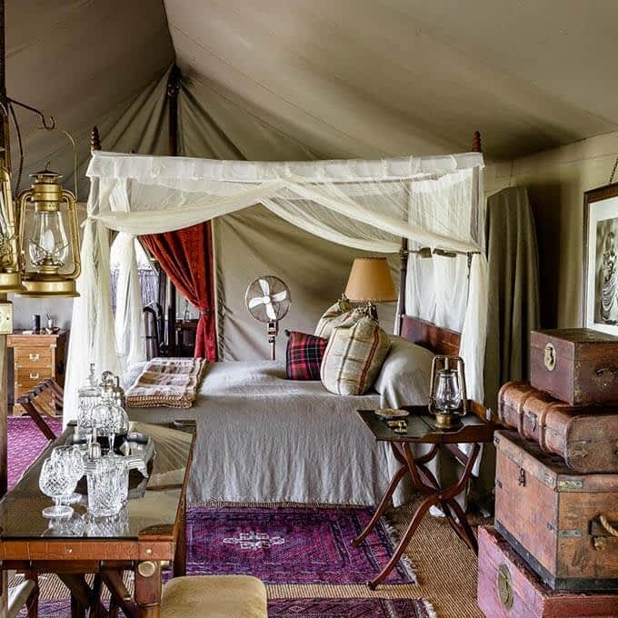 Your tented suite at Singita Sabora Tented Camp in the Grumeti Game Reserve in Tanzania