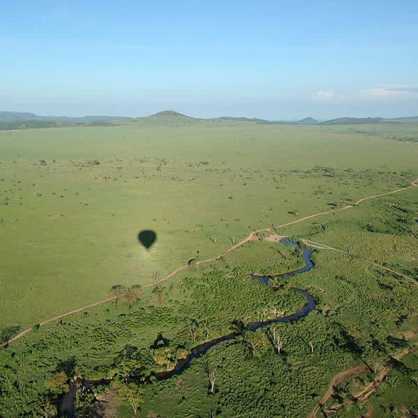 Hot air balloon flight Seronera