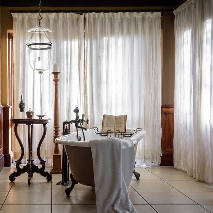 Your bathroom at Singita Sabora Tented Camp in the Grumeti Game Reserve in Tanzania