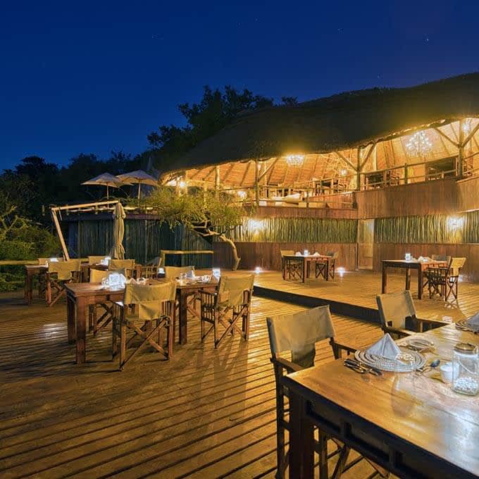 Dining area at Mbali Mbali Soroi Serengeti Lodge in Tanzania
