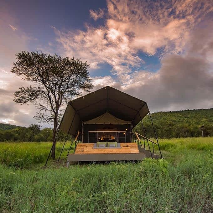 Dunia Camp is a luxury safari camp in the Serengeti