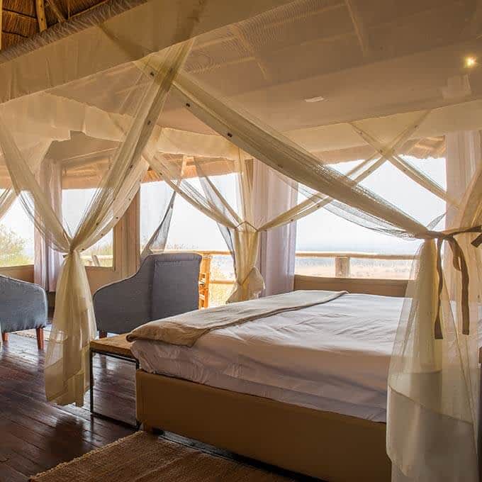 A family room at Kubu Kubu Tented Lodge in Serengeti National Park in Tanzania