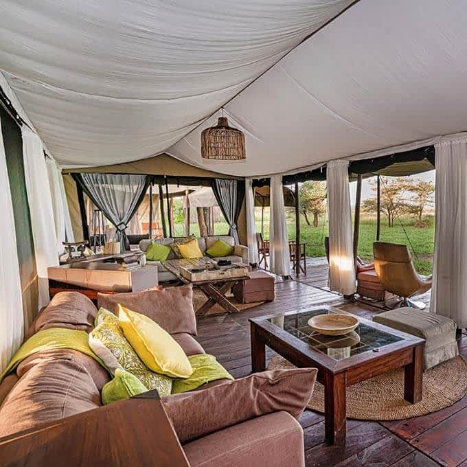 Main area at Lemala Ewanjan Tented Camp in Tanzania