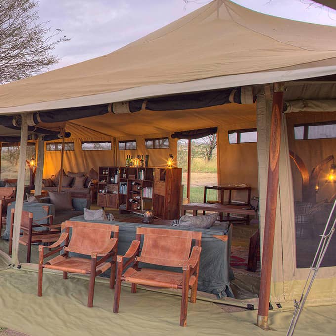 Olakira Migration Camp offers outdoor dining in Serengeti National Park