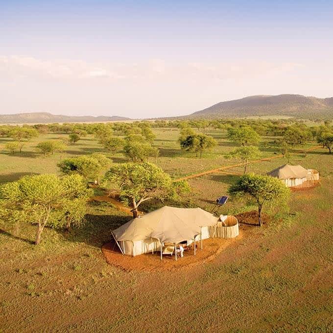 One Nature Nyaruswiga luxury lodge in the Serengeti in Tanzania