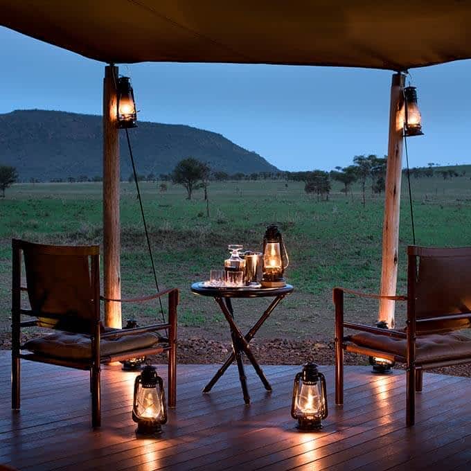 View from luxury Serengeti safari tent at One Nature Nyaruswiga