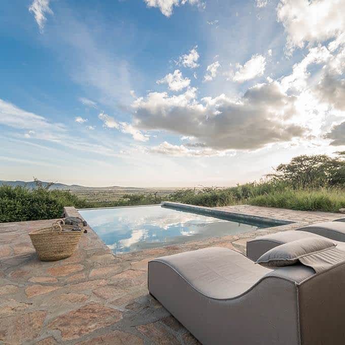 Pool at Taasa Lodge in the Serengeti in Tanzania