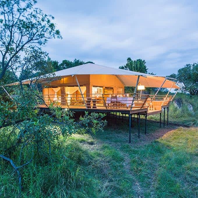 Serengeti Bushtops is a luxury safari lodge in Serengeti National Park in Tanzania