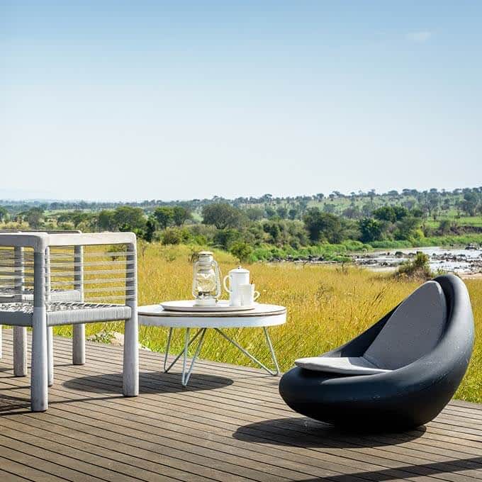 Views from Singita Mara River Tented Camp in Serengeti National Park in Tanzania