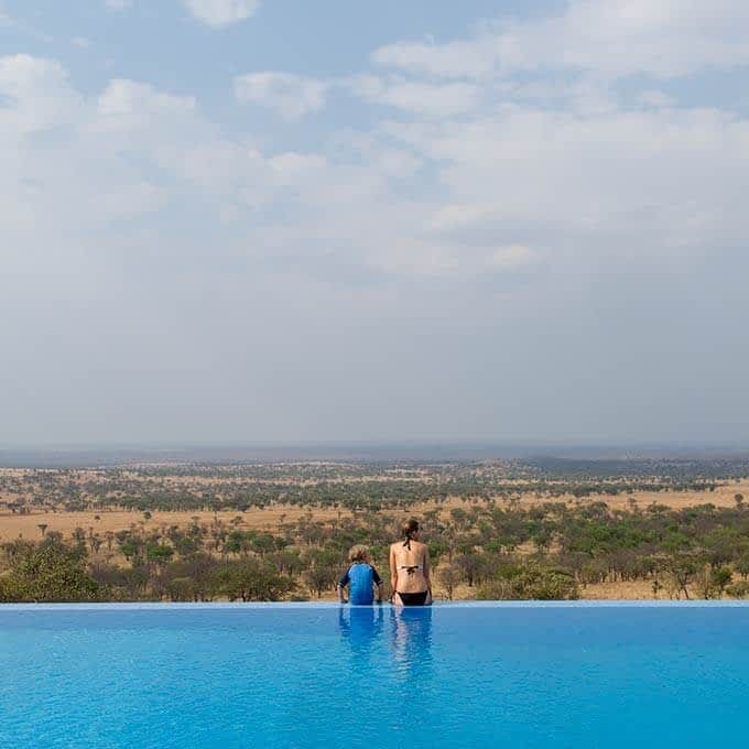 Enjoy the swimming pool at Kubu Kubu Tented Lodge