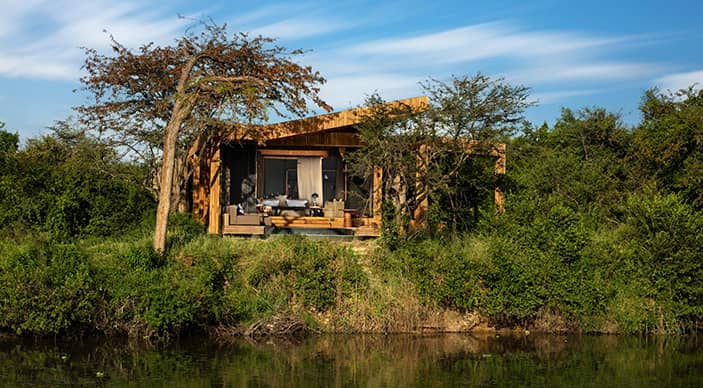 Stay 4 pay 3 at &Beyond Grumeti Serengeti River Lodge in the Serengeti