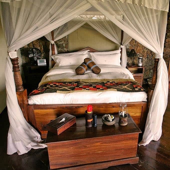 Tented chalet at Mbalageti Serengeti in the Serengeti in Tanzania