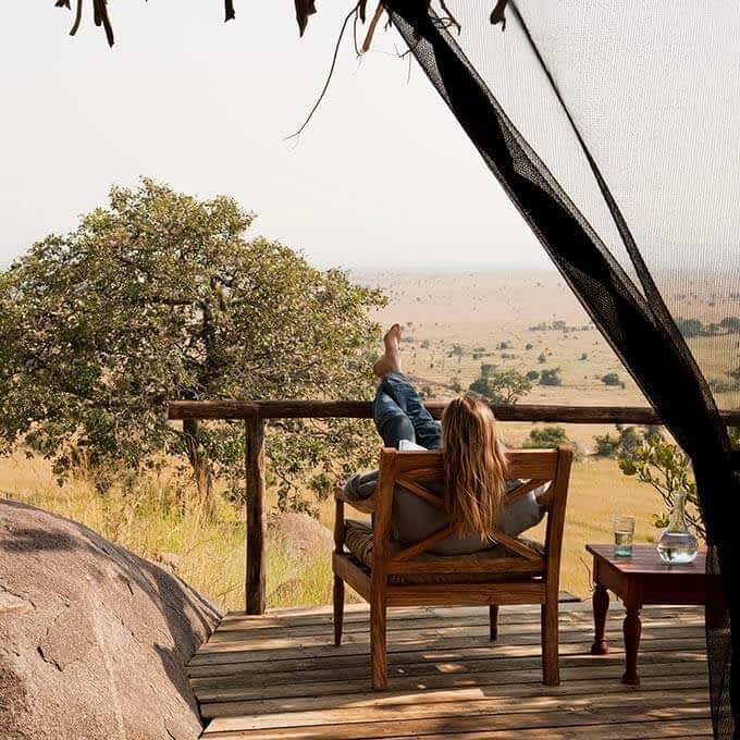Sit back and enjoy the views at Nomad Lamai Serengeti in Tanzania