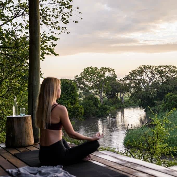 Views from Singita Faru Faru Lodge in the Grumeti Game Reserve in Tanzania